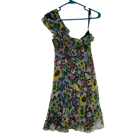 Emporio ArmaniMulticolor Chiffon Cocktail Dress - Picture 4 of 5